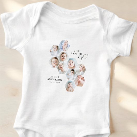 De doop moderne 10 foto collage romper