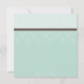 DE DOOP NODIGT UIT:: Gezegend 1SQ Kaart (Achterkant)