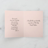 De doop Peetdochter van het Doopsel van het Meisje Kaart (Binnen)