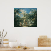De doop van Christus - A. Magnasco Fine Art Poster (Keuken)