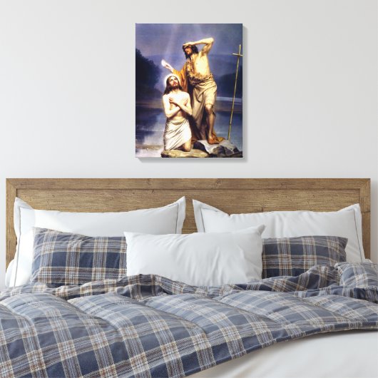 De Doop van Christus Canvas Afdruk (Insitu (Slaapkamer))