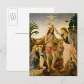 De doop van Christus door Johannes de Doper Briefkaart (Voorkant / Achterkant)