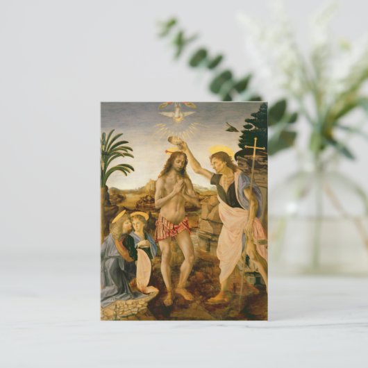 De doop van Christus door Johannes de Doper Briefkaart (Staand voorkant)