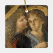 De doop van Christus door Leonardo da Vinci Keramisch Ornament (Voorkant)