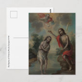 De doop van Christus door Nicolás Enríquez Briefkaart (Voorkant / Achterkant)