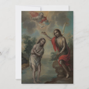 De doop van Christus door Nicolás Enríquez Kaart