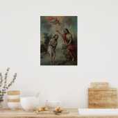 De doop van Christus door Nicolás Enríquez Poster (Keuken)