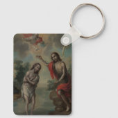 De doop van Christus door Nicolás Enríquez Sleutelhanger (Achterkant)