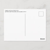 De doop van Christus door Verrocchio, Leonardo da  Briefkaart (Achterkant)