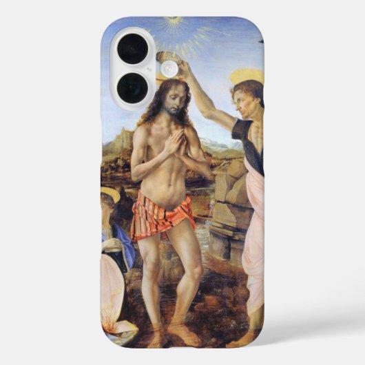 De Doop van Christus door Verrocchio, Leonardo da Case-Mate iPhone Case (Achterkant)