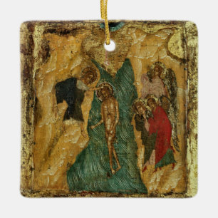 De doop van Christus Orthodoxe christelijke icoon Keramisch Ornament