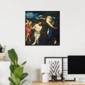 De doop van Christus - Paris Bordone Fine Art Post Poster (Thuiskantoor)