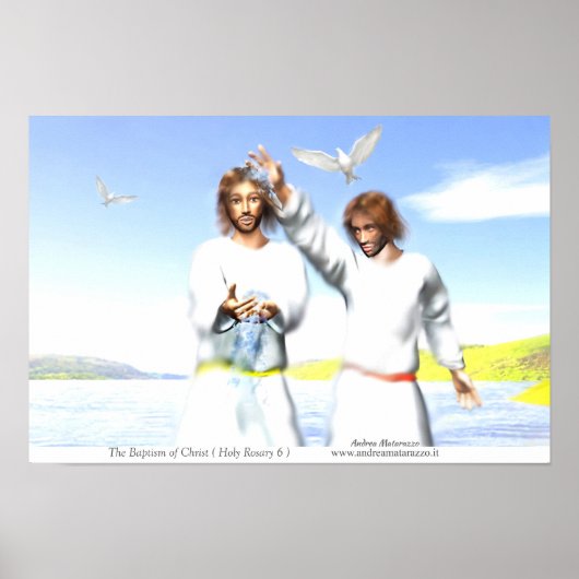 De Doop van Christus Poster (Voorkant)
