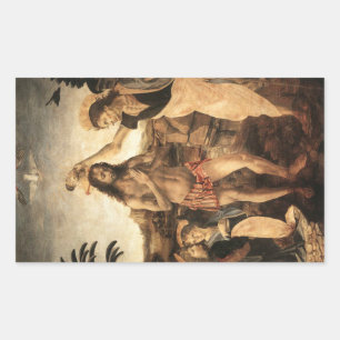 'De doop van Christus' Rechthoekige Sticker