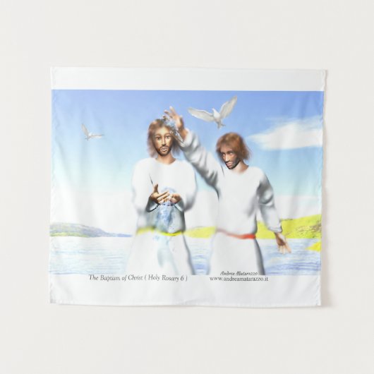 De Doop van Christus Wandkleed (Voorkant (horizontaal))