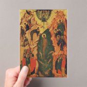 De doop van Jezus Christus Byzantijnse icoon Acryl Uitnodigingen (Insitu (Draagbaar))