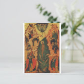 De doop van Jezus Christus Byzantijnse icoon Briefkaart (Staand voorkant)