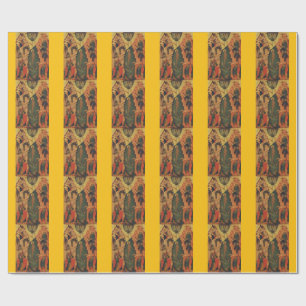 De doop van Jezus Christus Byzantijnse icoon Cadeaupapier