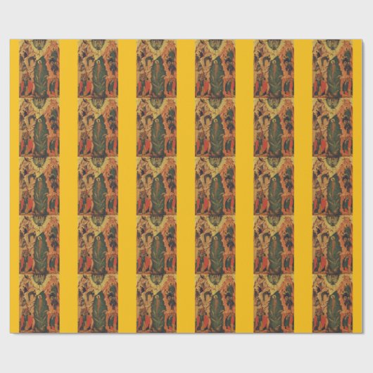 De doop van Jezus Christus Byzantijnse icoon Cadeaupapier (Vlak)