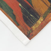 De doop van Jezus Christus Byzantijnse icoon Fleece Deken (Hoek)