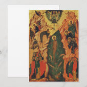 De doop van Jezus Christus Byzantijnse icoon Kaart (Voorkant / Achterkant)