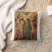 De doop van Jezus Christus Byzantijnse icoon Kussen (Deken)