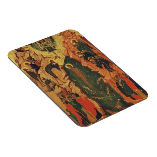 De doop van Jezus Christus Byzantijnse icoon Magneet (Rechterzijde)