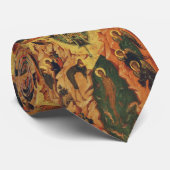 De doop van Jezus Christus Byzantijnse icoon Stropdas (Opgerold)