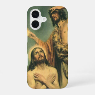 De doop van Jezus Christus door Johannes de Doper iPhone 16 Hoesje