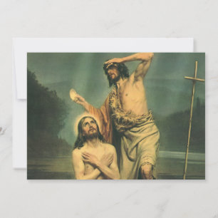 De doop van Jezus Christus door Johannes de Doper Kaart