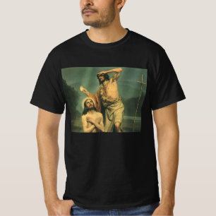 De doop van Jezus Christus door Johannes de Doper T-shirt