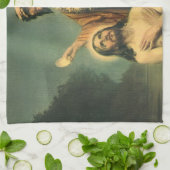 De doop van Jezus Christus door Johannes de Doper Theedoek (Gevouwen)