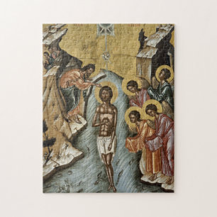 De doop van Jezus Christus Orthodox Christelijk Legpuzzel