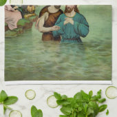 De doop van Jezus Christus Theedoek (Gevouwen)