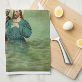 De doop van Jezus Christus Theedoek (Quarter Fold)
