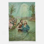 De doop van Jezus Christus Theedoek (Verticaal)