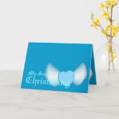 De doop van mijn zoon voor jongens-aanpassen kaart (Gele Bloem)