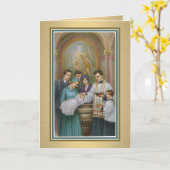 De DoopKaart van het baby Kaart (Gele Bloem)