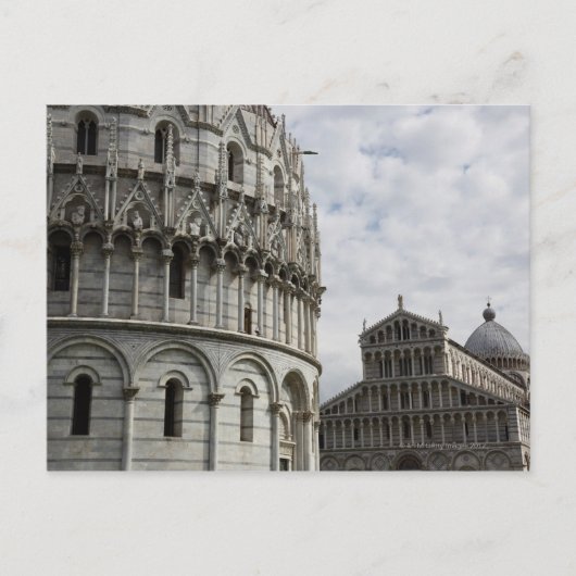 De doopkapel en Duomo op het Piazza Briefkaart (Voorkant)