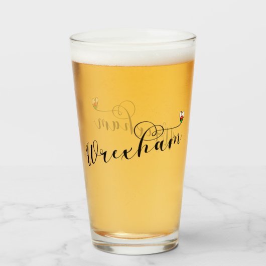 De doopvont van het Manuscript van Wrexham, Welsh  Glas (Voorkant gevuld)