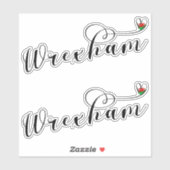 De doopvont van het Manuscript van Wrexham, Welsh  Sticker (Vel)