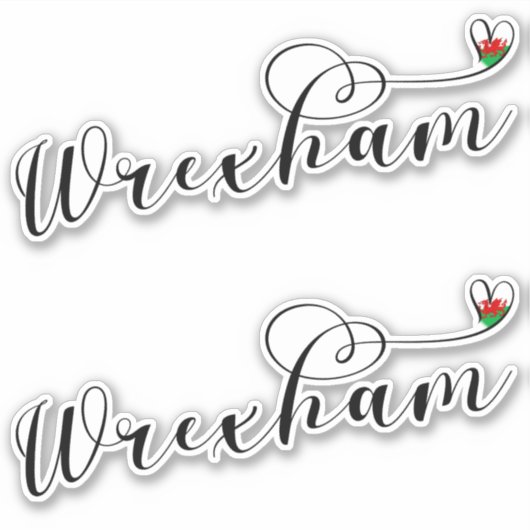 De doopvont van het Manuscript van Wrexham, Welsh  Sticker (Voorkant)