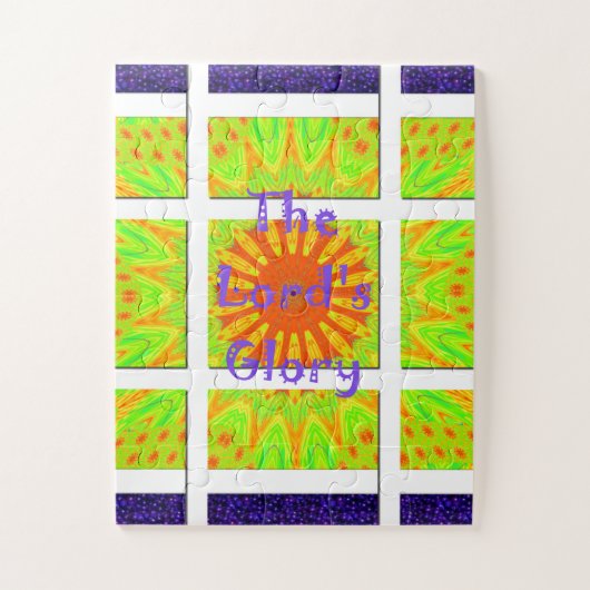 De door de heer Glory geïnspireerde tekst Legpuzzel (Verticaal)