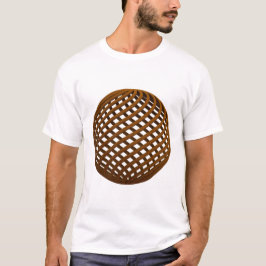 De door de maan geïnspireerde rotan kunst t-shirt