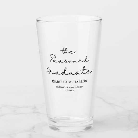 De doorgewinterde Afstuderen gepersonaliseerde Glas (Voorkant)