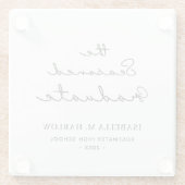 De doorgewinterde Afstuderen gepersonaliseerde Glazen Onderzetter (Achterkant)