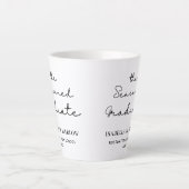 De doorgewinterde Afstuderen gepersonaliseerde Latte Mok (Voorkant)