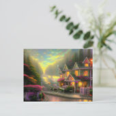 De doorgewinterde buik & ontbijt briefkaart (Staand voorkant)