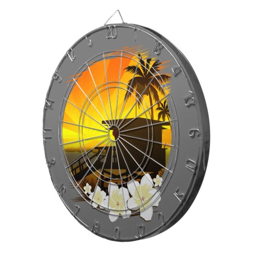 De doorsneelevensduur dartbord (Voorkant Rechts)