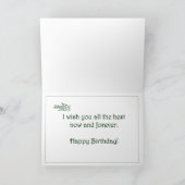 De doorstane Kaart van de Verjaardag van de Bank (Binnen)